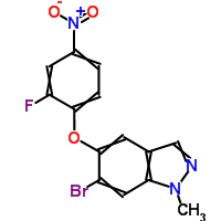 6-bromo-5-(2-fluoro-4-nitrophenoxy)-1-methyl-1H-indazole