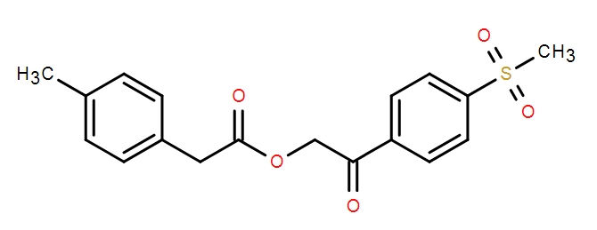 Methyl phenylacetate-2-[4-(methylsulfonyl)phenyl]-2-oxoethyl ester