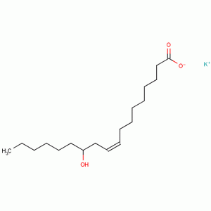 9-Octadecenoic acid,12-hydroxy-, potassium salt (1:1), (9Z,12R)-