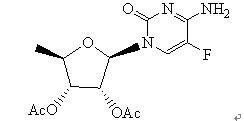 2',3'-di-O-acetyl-5'-deoxy-5-fuluro-D-cytidine