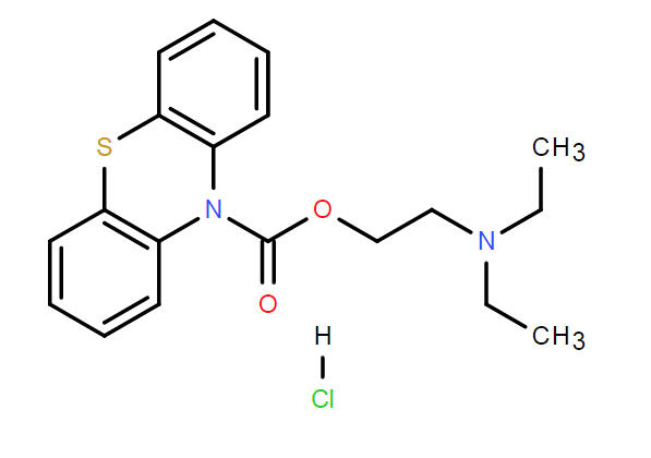 298-51-1  2-(diethylamino)אתיל 10H-phenothiazine-10-carboxylate hydrochloride (1: 1)
