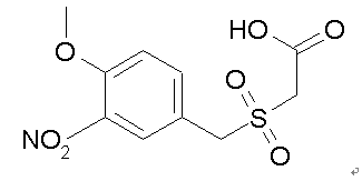 4-Methoxy-3-nitrobenzylsulfonylacetic acid