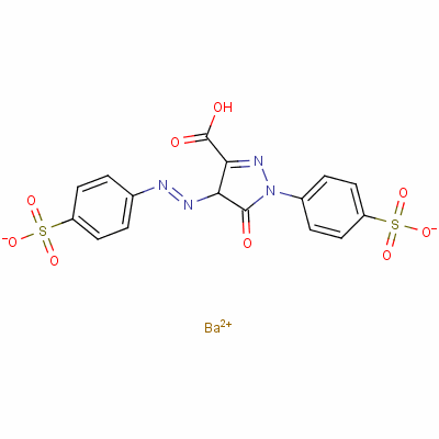 74920-66-4  4,5-dihydro-5-oxo-1-(4-sulphophenyl)-4-[(4-sulphophenyl)azo]-1H-pyrazole-3-carboxylic acid, barium salt