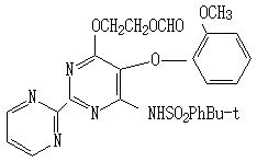 301646-61-7  4-(1,1-Dimethylethyl)-N-[6-[2-formyloxy]ethoxy]-5-(2-methoxyphenoxy][2,2'-bipyrimidin]-4-yl] benzenesulfonamide