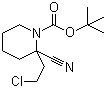 960294-15-9  2-(2-Chloroethyl)-2-cyano-1-piperidinecarboxylic acid tert-butyl ester