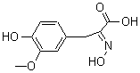 5447-36-9  (2E)-2-(hydroxyimino)-3-(4-hydroxy-3-methoxyphenyl)propanoic acid