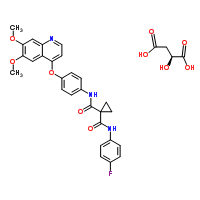 N-[4-[(6,7-二甲氧基-4-喹啉基)氧基]苯基]-N'-(4-氟苯基)-1,1-环丙烷二甲酰胺 (S)-苹果酸盐