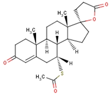 17-hydroxy-7-alpha-mercapto-3-oxo-17-alpha-pregn-4-ene-21-carboxylic acid-gamma-lactone-7-acetate