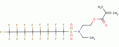 376-14-7  2-[ethyl[(heptadecafluorooctyl)sulphonyl]amino]ethyl methacrylate