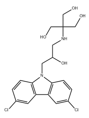 500015-20-3  2-((3-(3,6-dichloro-9H-carbazol-9-yl)-2-hydroxypropyl)amino)-2-(hydroxymethyl)propane-1,3-diol