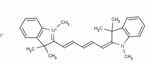 36536-22-8  2-[5-(1,3-dihydro-1,3,3-trimethyl-2H-indol-2-ylidene)penta-1,3-dienyl]-1,3,3-trimethyl-3H-indolium iodide