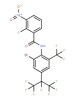 N-(2-溴-4-(全氟丙-2-基)-6-(三氟甲基)苯基)-2-氟-3-硝基苯甲酰胺 1207314-88-2