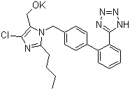 2-butyl-4-chloro-1-[[2'-(1h-tetrazol-5-yl)[1,1'-biphenyl]-4-yl]methyl]-1h-imidazole-5-methanol monopotassium salt