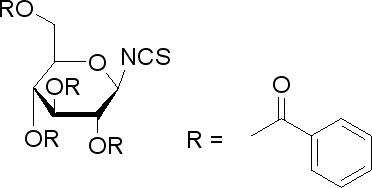 132413-50-4  2,3,4,6-tetra-O-benzoyl-beta-D-glucopy-ranosyl isothiocyan.