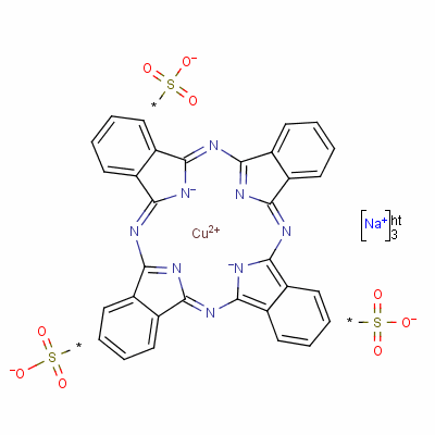 1330-39-8  trisodium [29H,31H-phthalocyaninetrisulphonato(5-)-N29,N30,N31,N32]cuprate(3-)