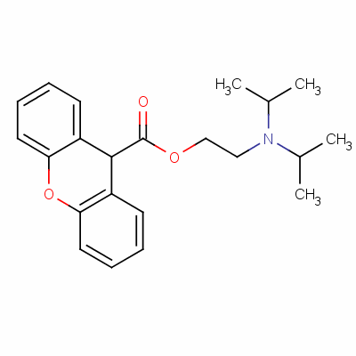 13347-41-6  2-[(diisopropyl)amino]ethyl 9H-xanthene-9-carboxylate