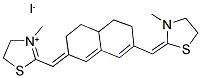144773-56-8  3-METHYL-2-([7-[(3-METHYL-1,3-THIAZOLIDIN-2-YLIDENE)METHYL]-4,4A,5,6-TETRAHYDRO-2(3H)-NAPHTHALENYLIDENE]METHYL)-4,5-DIHYDRO-1,3-THIAZOL-3-IUM IODIDE