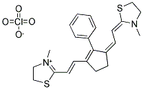 144773-60-4  3-METHYL-2-((E)-2-(3-[(Z)-2-(3-METHYL-1,3-THIAZOLIDIN-2-YLIDENE)ETHYLIDENE]-2-PHENYL-1-CYCLOPENTEN-1-YL)ETHENYL)-4,5-DIHYDRO-1,3-THIAZOL-3-IUM PERCHLORATE