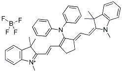 177167-98-5  2-((E)-2-(2-(DIPHENYLAMINO)-3-[(E)-2-(1,3,3-TRIMETHYL-1,3-DIHYDRO-2H-INDOL-2-YLIDENE)ETHYLIDENE]-1-CYCLOPENTEN-1-YL)ETHENYL)-1,3,3-TRIMETHYL-3H-INDOLIUM TETRAFLUOROBORATE