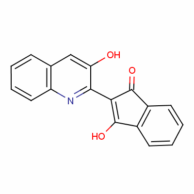 3-羟基-2-(3-羟基-2-喹啉基)-1H-茚-1-酮 17772-51-9
