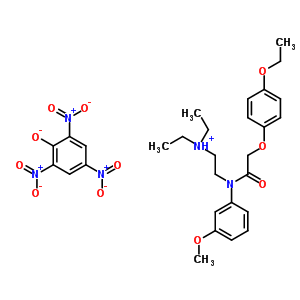 27471-65-4  2-{[(4-ethoxyphenoxy)acetyl](3-methoxyphenyl)amino}-N,N-diethylethanaminium 2,4,6-trinitrophenolate