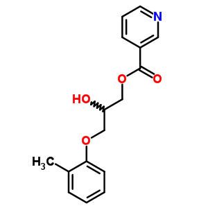 28060-95-9  2-hydroxy-3-(2-methylphenoxy)propyl pyridine-3-carboxylate