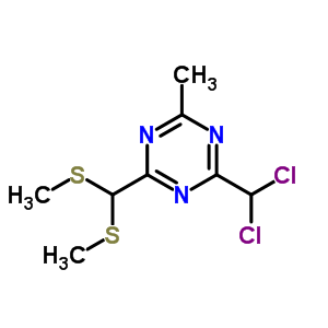 30361-95-6  2-[bis(methylsulfanyl)methyl]-4-(dichloromethyl)-6-methyl-1,3,5-triazine