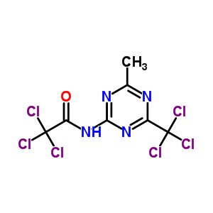 30388-91-1  2,2,2-trichloro-N-[4-methyl-6-(trichloromethyl)-1,3,5-triazin-2-yl]acetamide