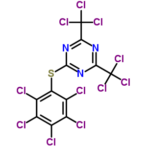 31007-95-1  2-[(pentachlorophenyl)sulfanyl]-4,6-bis(trichloromethyl)-1,3,5-triazine