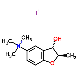 31509-23-6  (2R,3S)-3-hydroxy-N,N,N,2-tetramethyl-2,3-dihydro-1-benzofuran-5-aminium iodide