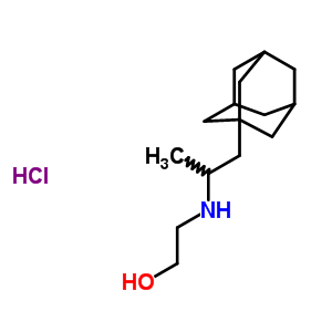 31898-08-5  2-{[1-(tricyclo[3.3.1.1~3,7~]dec-1-yl)propan-2-yl]amino}ethanol hydrochloride (1:1)