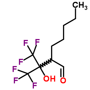 34844-09-2  2-(1,1,1,3,3,3-hexafluoro-2-hydroxypropan-2-yl)heptanal