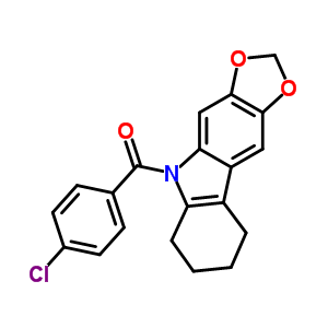 50332-21-3  (4-chlorophenyl)(6,7,8,9-tetrahydro-5H-[1,3]dioxolo[4,5-b]carbazol-5-yl)methanone