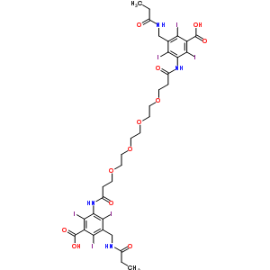 51134-96-4  3,3'-[(1,16-dioxo-4,7,10,13-tetraoxahexadecane-1,16-diyl)diimino]bis{2,4,6-triiodo-5-[(propanoylamino)methyl]benzoic acid}