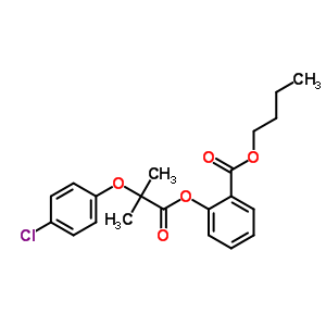 52160-88-0  butyl 2-{[2-(4-chlorophenoxy)-2-methylpropanoyl]oxy}benzoate