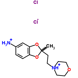 52401-15-7  4-[2-(5-ammonio-2-methyl-1,3-benzodioxol-2-yl)ethyl]morpholin-4-ium dichloride