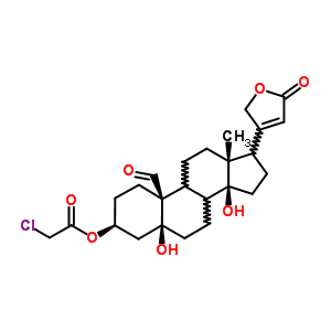 52552-28-0  (3beta,5beta,8xi,9xi,17xi)-3-[(chloroacetyl)oxy]-5,14-dihydroxy-19-oxocard-20(22)-enolide