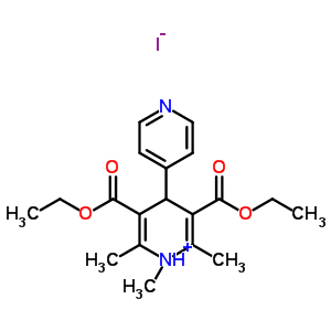 53219-30-0  ιωδιούχο 3,5-δις(αιθοξυκαρβονυλο)-1,2,6-τριμεθυλο-4-(πυριδιν-4-υλο)-1,4-διυδροπυριδίνιο·