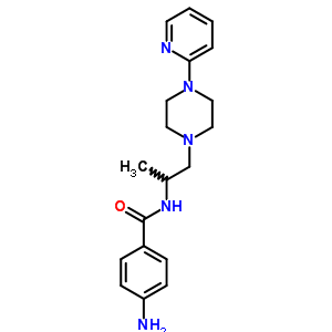 54998-46-8  4-amino-N-{1-[4-(pyridin-2-yl)piperazin-1-yl]propan-2-yl}benzamide