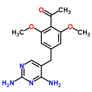 55687-76-8  1-{4-[(2,4-diaminopyrimidin-5-yl)methyl]-2,6-dimethoxyphenyl}ethanone