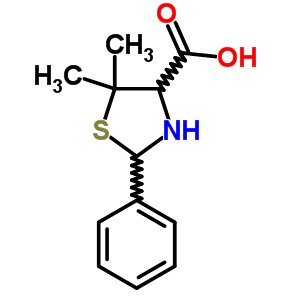 56614-75-6  5,5-dimethyl-2-phenyl-1,3-thiazolidine-4-carboxylic acid 56614-75-6  5,5-dimethyl-2-phenyl-1,3-thiazolidine-4-carboxylic acid