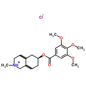 57464-36-5  (6S)-2-methyl-6-[(3,4,5-trimethoxybenzoyl)oxy]decahydroisoquinolinium chloride