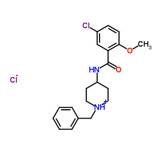 57645-35-9  1-benzyl-4-[(5-chloro-2-methoxybenzoyl)amino]piperidinium chloride