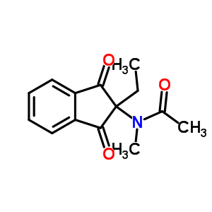 59209-56-2  N-(2-ethyl-1,3-dioxo-2,3-dihydro-1H-inden-2-yl)-N-methylacetamide