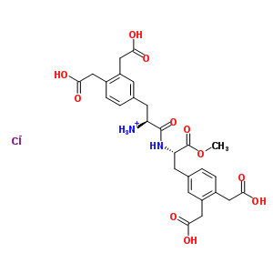 59866-16-9  (2S)-3-[3,4-bis(carboxymethyl)phenyl]-1-({(2S)-3-[3,4-bis(carboxymethyl)phenyl]-1-methoxy-1-oxopropan-2-yl}amino)-1-oxopropan-2-aminium chloride