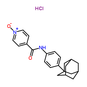 61876-36-6  N-[4-(tricyclo[3.3.1.1~3,7~]dec-1-yl)phenyl]pyridine-4-carboxamide 1-oxide hydrochloride (1:1)