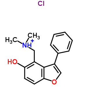 63112-44-7  (5-hydroxy-3-phenyl-1-benzofuran-4-yl)-N,N-dimethylmethanaminium chloride