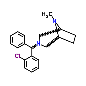 63992-06-3  3-[(2-chlorophenyl)(phenyl)methyl]-8-methyl-3,8-diazabicyclo[3.2.1]octane