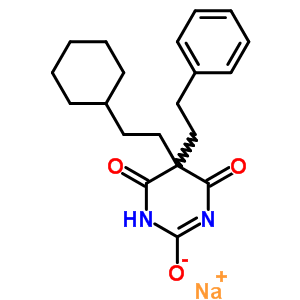 66940-54-3  sodium 5-(2-cyclohexylethyl)-4,6-dioxo-5-(2-phenylethyl)-1,4,5,6-tetrahydropyrimidin-2-olate