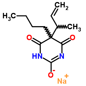 67050-41-3  sodium 5-(but-3-en-2-yl)-5-butyl-4,6-dioxo-1,4,5,6-tetrahydropyrimidin-2-olate